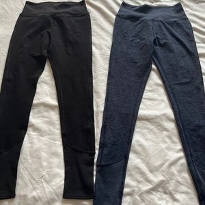 Alo Yoga High-Waist Alosoft Lounge Legging - Lot of 2 - black and blue Medium